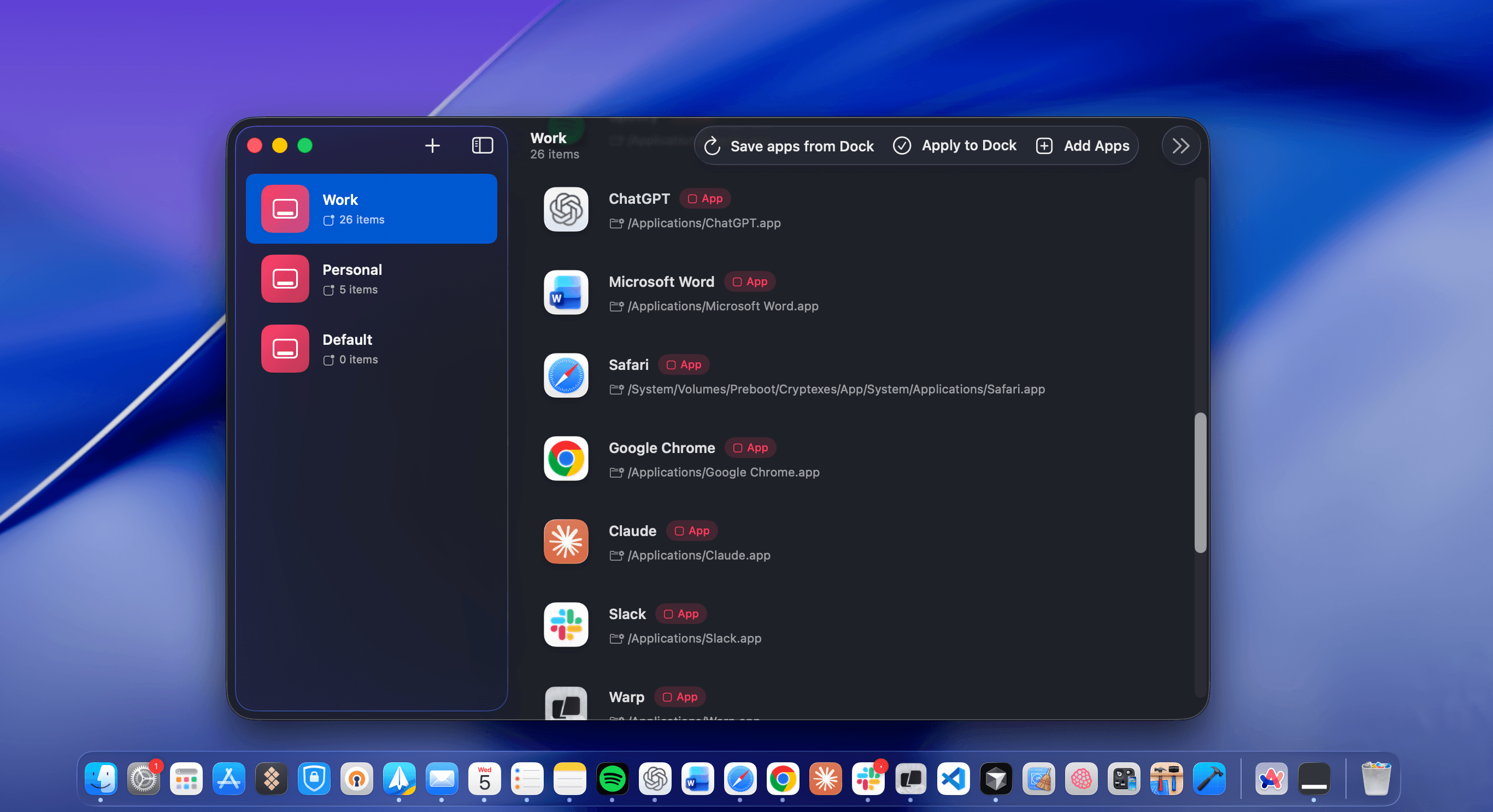 Context Dock Screenshot